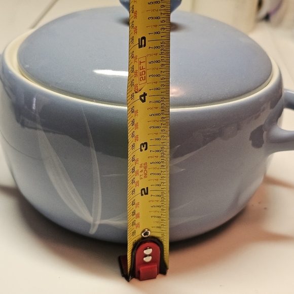 WINFIELD CHINA BLUE PACIFIC ROUND COVERED CASSEROLE *R2SI#3* Made in USA MCM - Picture 10 of 12